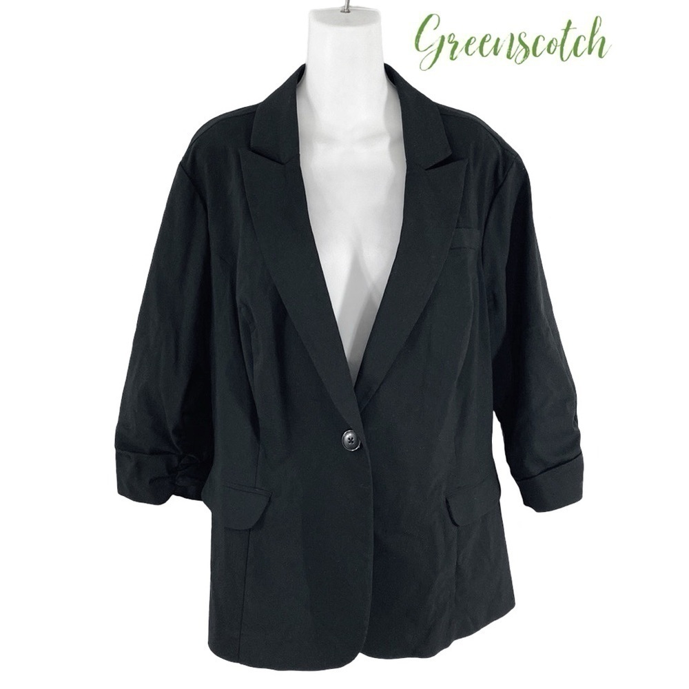 Torrid Black Studio Lexington Millennium Stretch Blazer 2 2X 18 20 - Picture 4 of 12